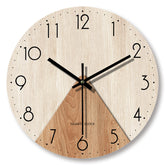 Wooden Wood Grain Minimalist Wall Clock